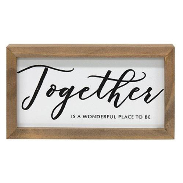 Together Framed Box Sign G34221C By CWI Gifts