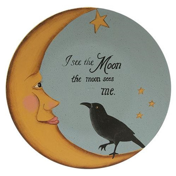I See The Moon Plate G34270 By CWI Gifts