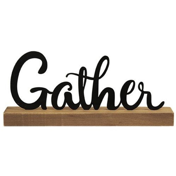 Gather Standing Metal Sign G34353 By CWI Gifts