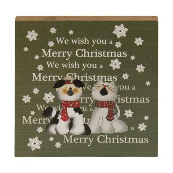 *We Wish You A Merry Christmas Block G34531 By CWI Gifts