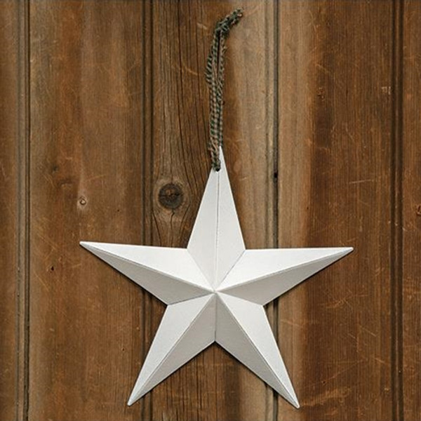 Farmhouse White Barn Star 8" G46563 By CWI Gifts