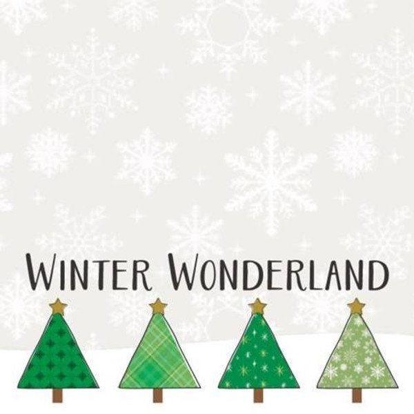 Winter Wonderland Trees Long Notepad G50036 By CWI Gifts