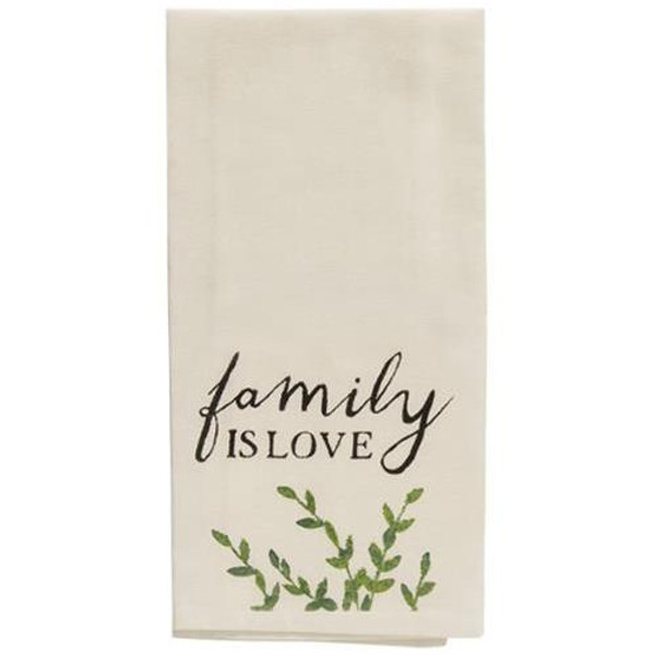 Family Is Love Tea Towel 19" X 28" G52916 By CWI Gifts