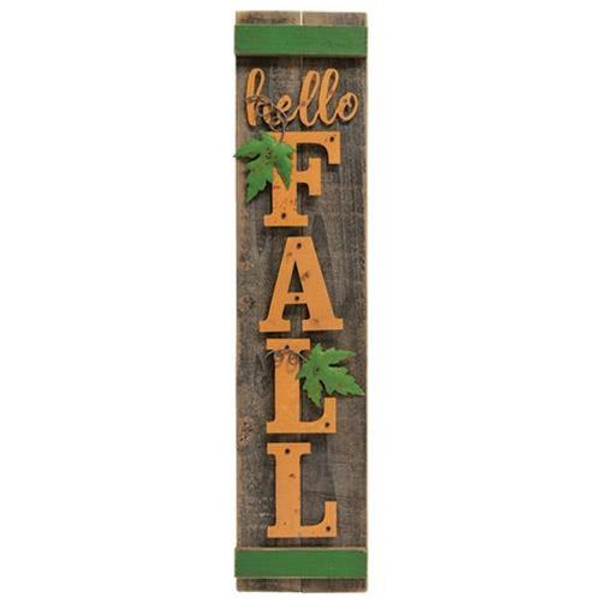 Hello Fall Wood Sign G60270 By CWI Gifts