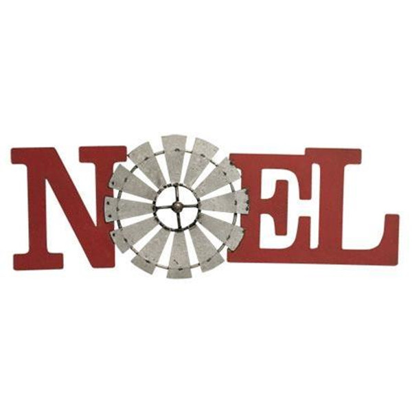 *Noel Windmill Metal Plaque G70035 By CWI Gifts