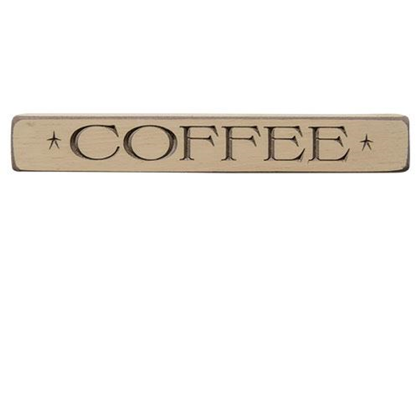 Coffee Engraved Block 12" G8282 By CWI Gifts