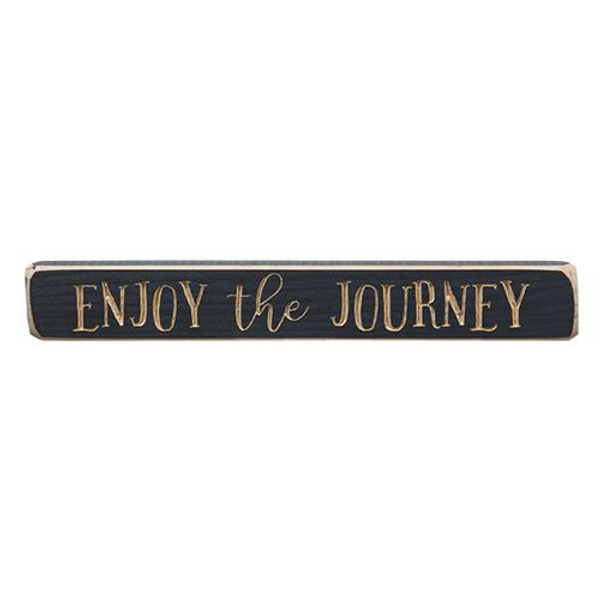 Enjoy The Journey Engraved Sign 12" G8299 By CWI Gifts