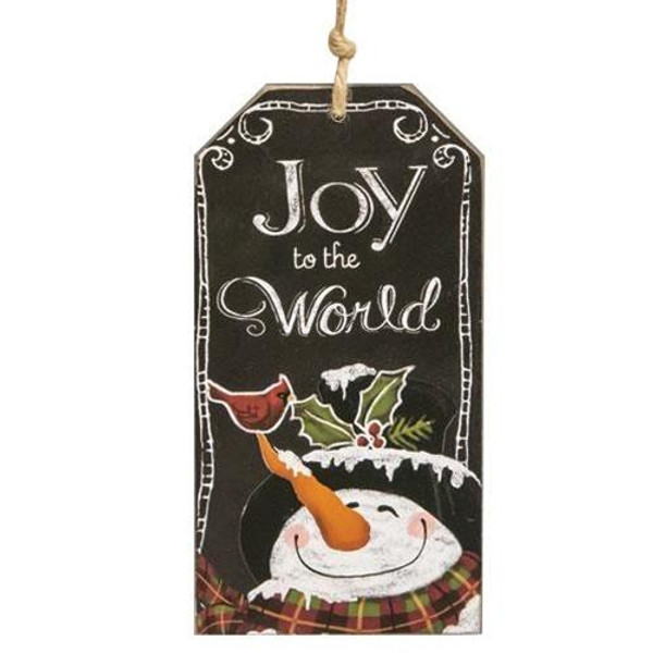 Joy To The World Chalkboard Ornament G90751 By CWI Gifts
