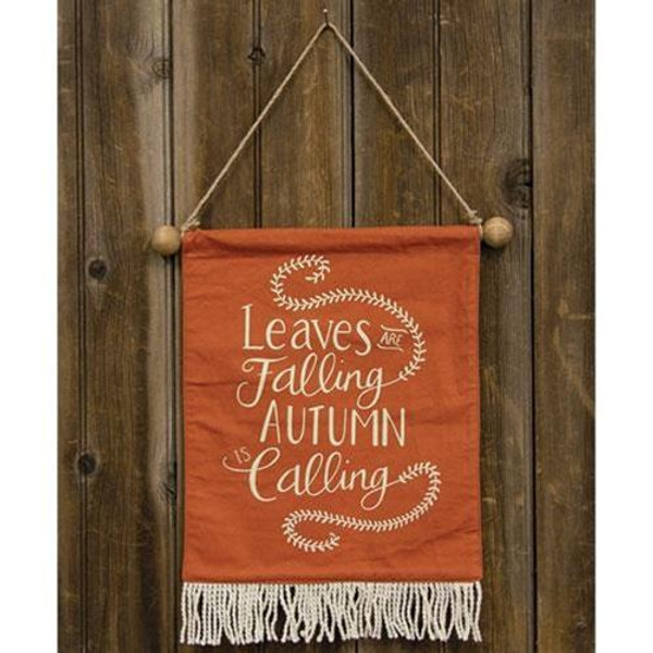 Autumn Is Calling Fabric Wall Hanging G90786 By CWI Gifts