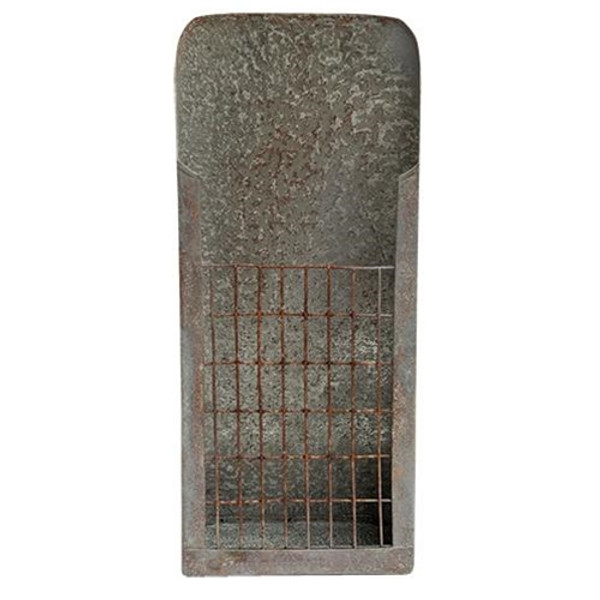 Washed Galvanized Flower Holder G9878GB By CWI Gifts