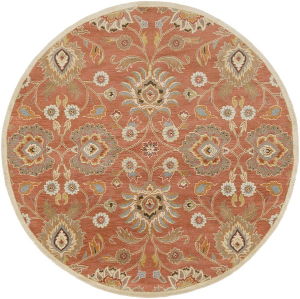 Surya Caesar Hand Tufted Orange Rug CAE-1107 - 8' Round