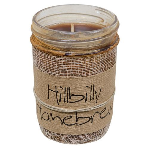 Hillbilly Homebrew Jar Candle 8Oz GBC421 By CWI Gifts