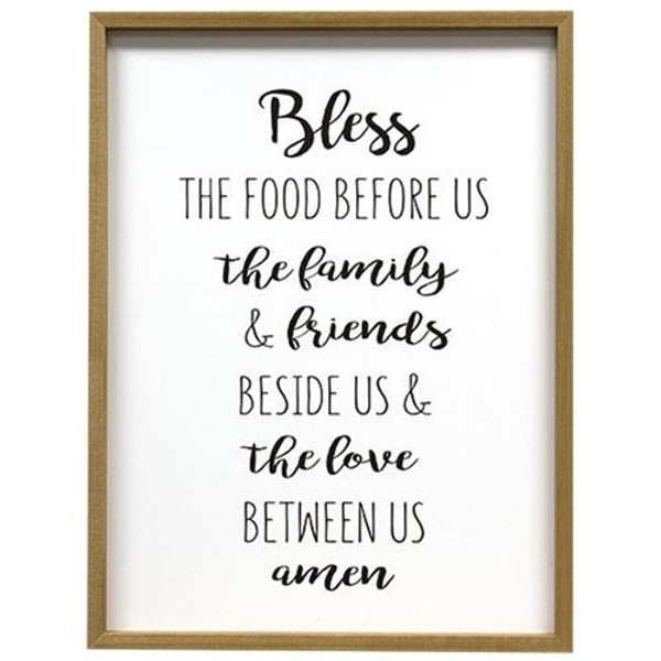 Bless The Food Framed Print GBF004 By CWI Gifts