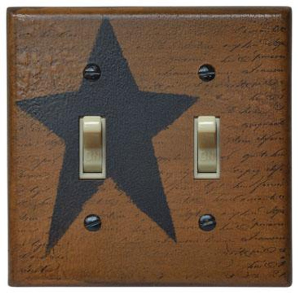 Star Double Switch Plate Cover GCG110 By CWI Gifts