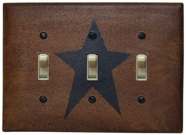 Star Triple Switch Plate Cover GCG111 By CWI Gifts