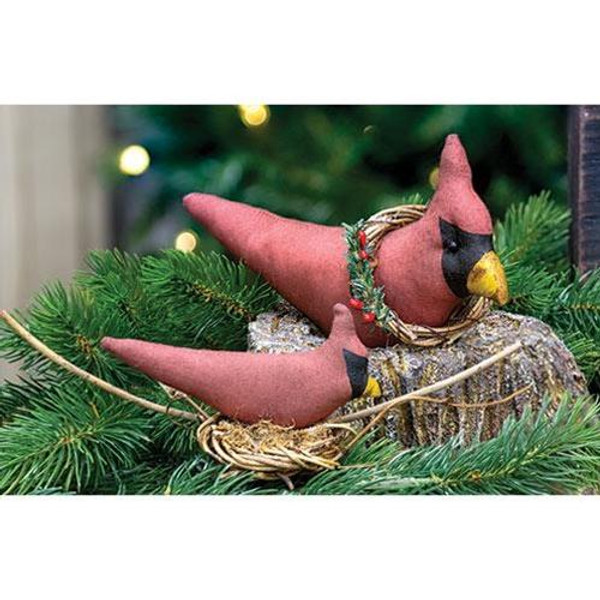 Stuffed Nesting Cardinal GCS37648 By CWI Gifts