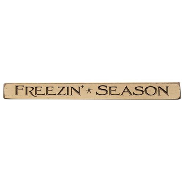 Freezin Season Engraved Block 18" (Pack Of 5) GE90312 By CWI Gifts