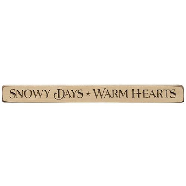 Snowy Days Engraved Block 18" (Pack Of 5) GE90313 By CWI Gifts