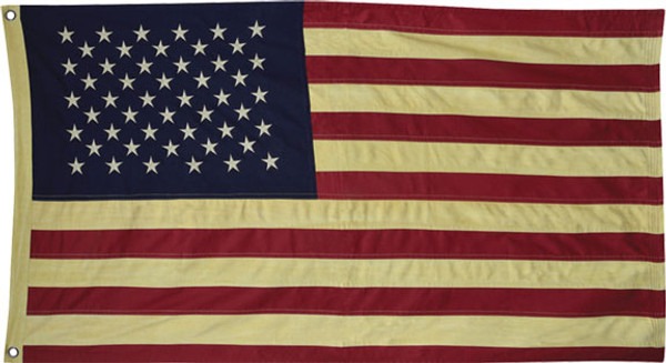 Aged American Flag 58" GFL03 By CWI Gifts