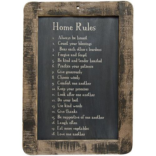 *Home Rules Blackboard GH32438 By CWI Gifts