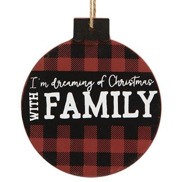 Home For Christmas Ornament 3 Asstd. (Pack Of 3) GH34677 By CWI Gifts