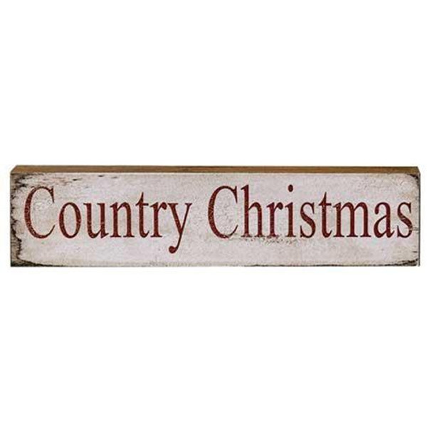 Country Christmas Block GHOL110L By CWI Gifts