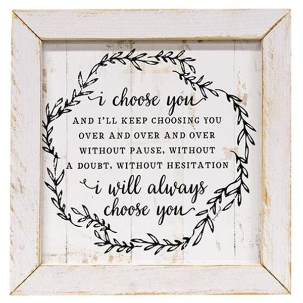 I Choose You Framed Print GJP5567 By CWI Gifts