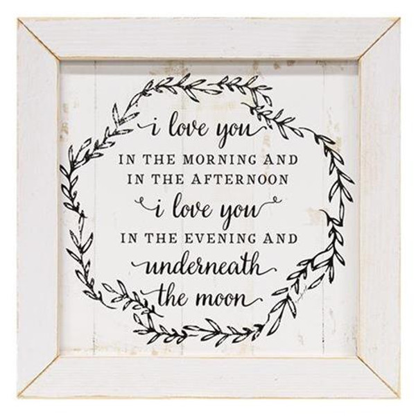 Love You In The Morning Framed Print GJP5569 By CWI Gifts