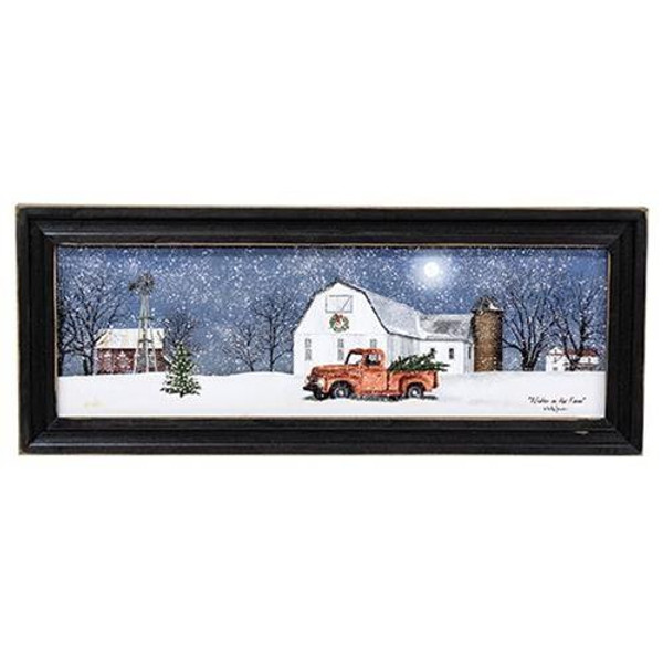 Winter On The Farm Framed Print GKC1194618 By CWI Gifts