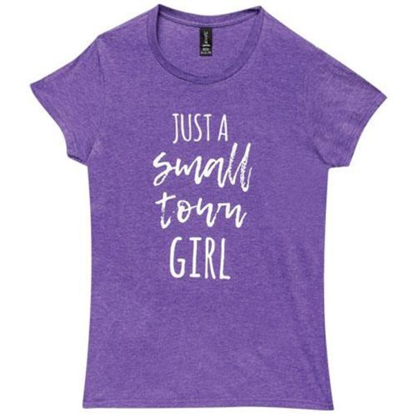 Small Town Girl T-Shirt Purple Large GL17L By CWI Gifts