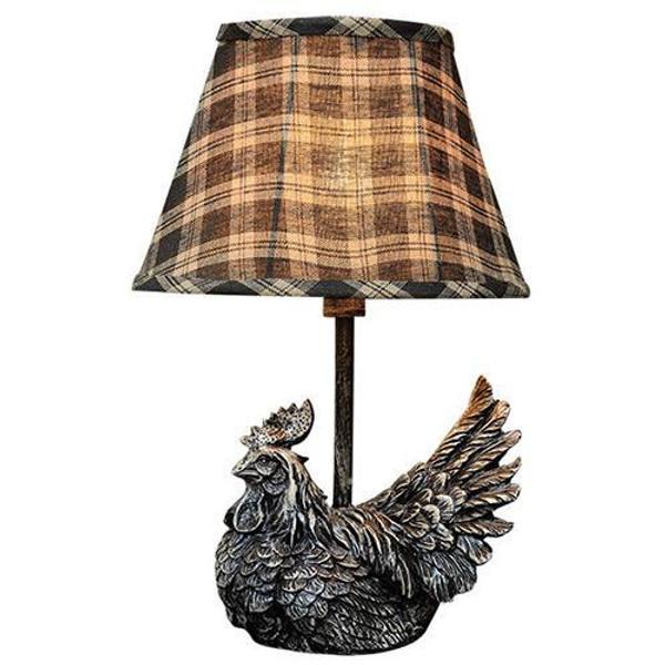 Rooster Accent Lamp W/Shade GL341CUP1 By CWI Gifts