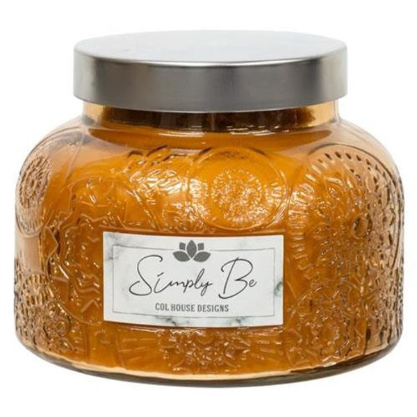 Amber Lush Jar Candle Orange Cinnamon Clove 20 Oz GLC100 By CWI Gifts