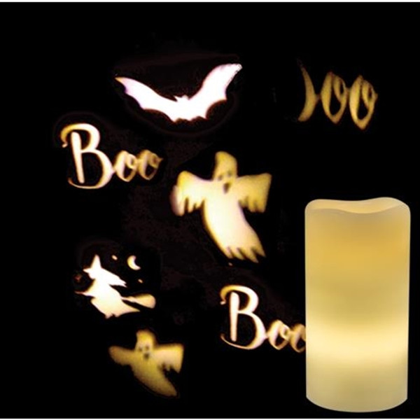 Remote Control Halloween Ghost Projection Pillar GLFS88724 By CWI Gifts