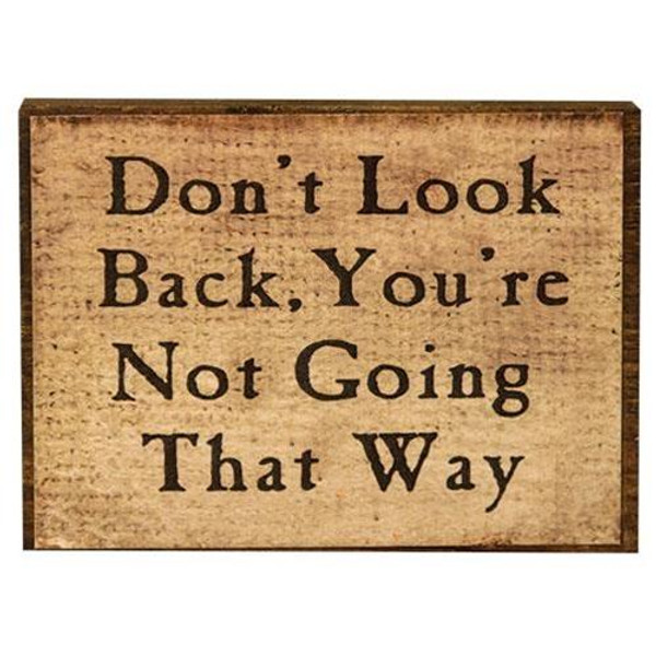 Don'T Look Back Block GNB2010 By CWI Gifts
