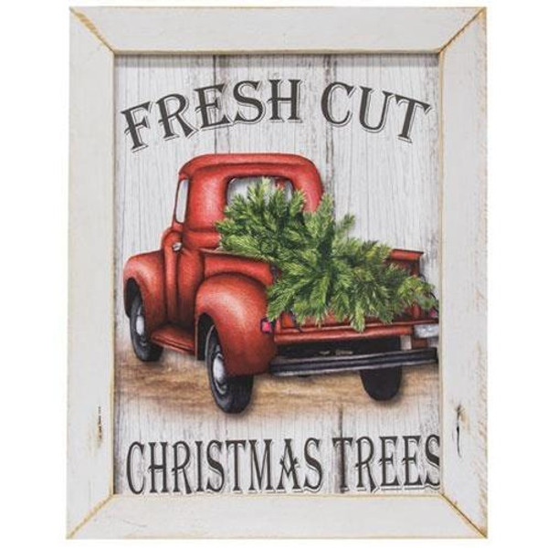 Fresh Cut Christmas Trees Framed Print GSH1341 By CWI Gifts