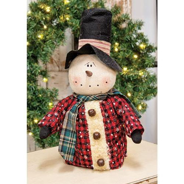 Red Plaid Jingle Snowman GTDX89123 By CWI Gifts