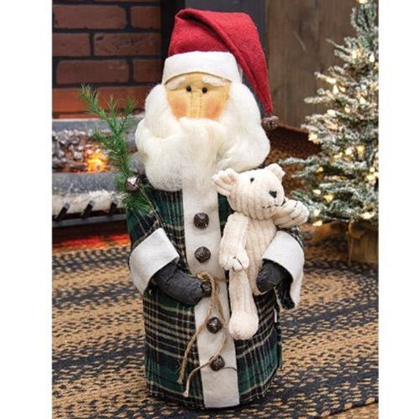 Green Coat Santa GTDX89131 By CWI Gifts