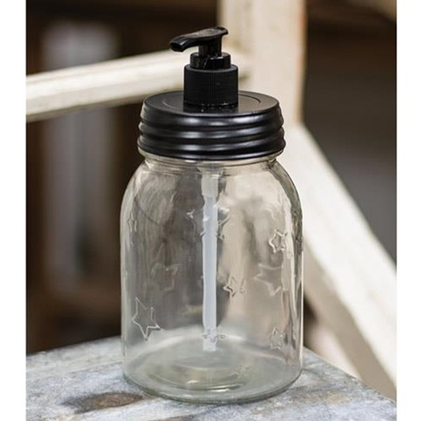 Clear Mason Jar Soap Dispenser GTGA87593 By CWI Gifts