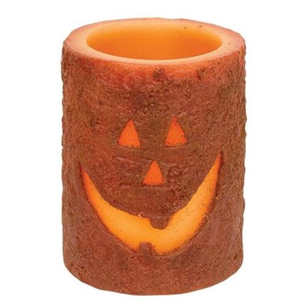 +Jack-O'-Lantern Timer Pillar 4" GTLF88145T By CWI Gifts