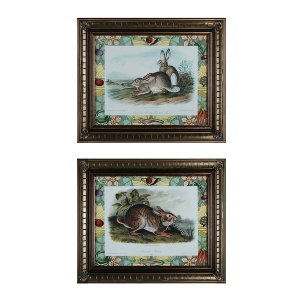 Rabbits With Border Wall Decor 10048-S2 By Sterling
