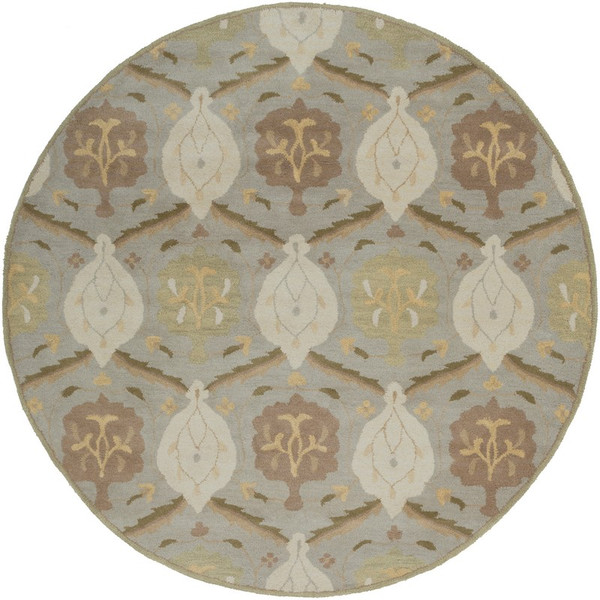 Surya Caesar Hand Tufted White Rug CAE-1122 - 4' Round