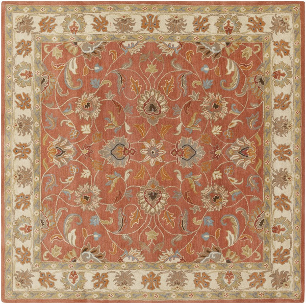 Surya Caesar Hand Tufted Orange Rug CAE-1124 - 9'9" Square