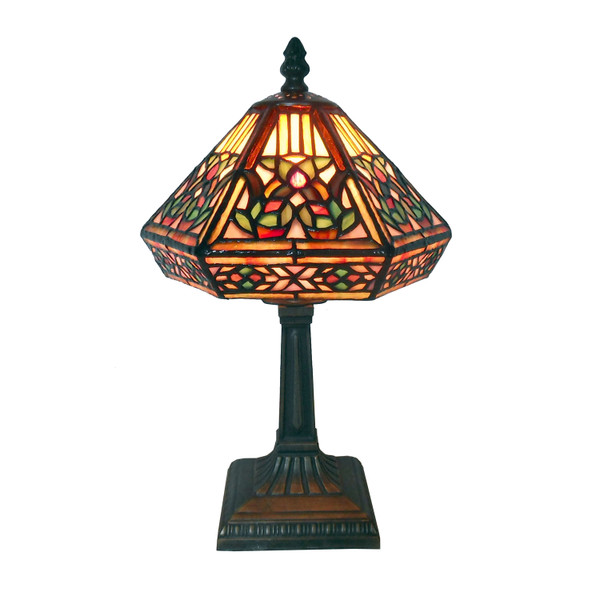 Homeroots Tiffany-Style Mission Table Lamp 241801