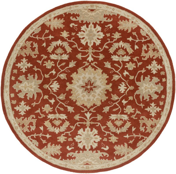 Surya Caesar Hand Tufted Red Rug CAE-1148 - 4' Round