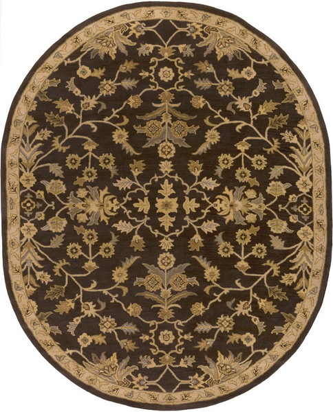 Surya Caesar Hand Tufted Black Rug CAE-1151 - 8' x 10' Oval