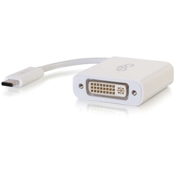 C2G Usb-C To Dvi-D Video Converter - Usb To Dvi Adapter - White 29484C2G By C2G