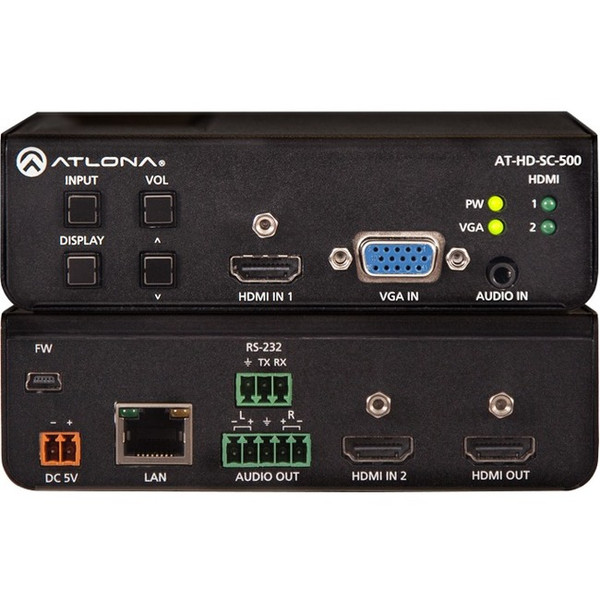 Atlona Three-Input Hd Video Scaler For Hdmi And Vga Signals ATHDSC500 By Atlona Technologies