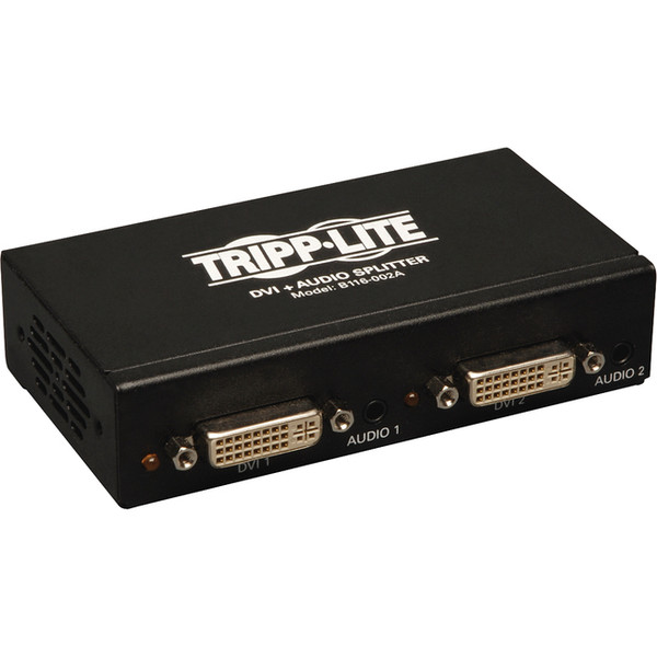 Tripp Lite 2-Port Dvi Single Link Video / Audio Splitter / Booster Dvif/2Xf B116002A By Tripp Lite