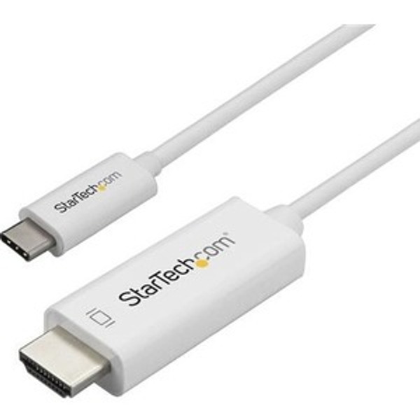 Startech.Com 1M / 3 Ft Usb C To Hdmi Cable - Computer Monitor Cable - 4K At 60Hz - White CDP2HD1MWNL By StarTech