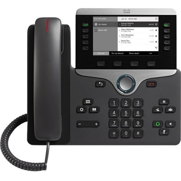 Cisco 8811 Ip Phone - Wall Mountable - Black CP8811K9 By Cisco Systems